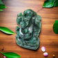 Soulwise Emerald Gemstone Ganesha Idol 74 ct. 3cm
