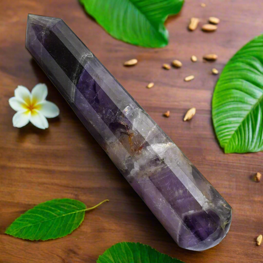 6-Inch Polished Amethyst Wand – Natural Crystal for Healing, Meditation & Energy Work