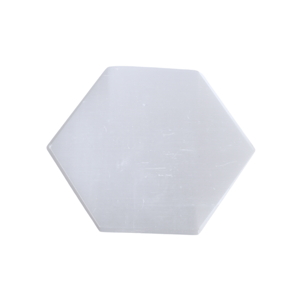 Selenite Hexagon Plate