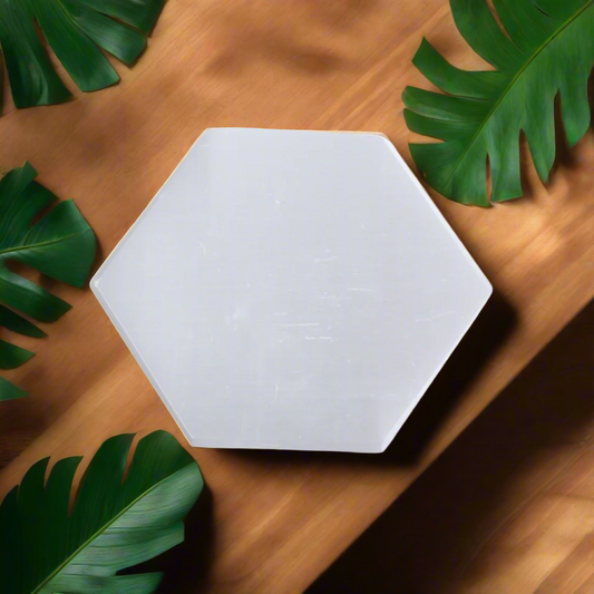 Selenite Hexagon Plate