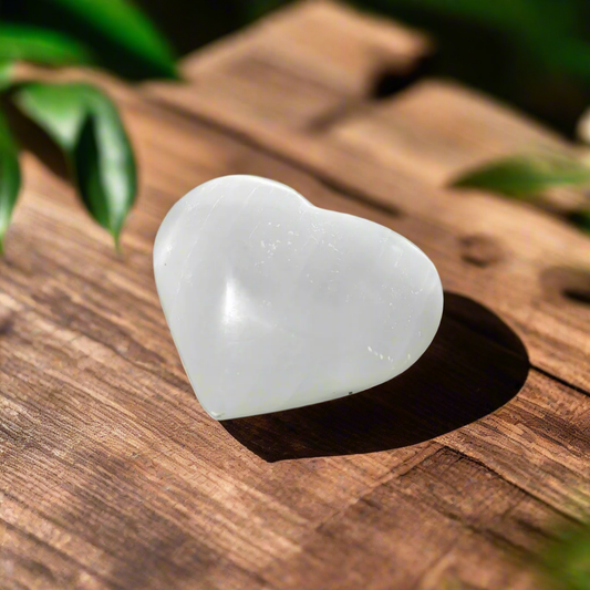 Selenite Heart Shaped Crystal