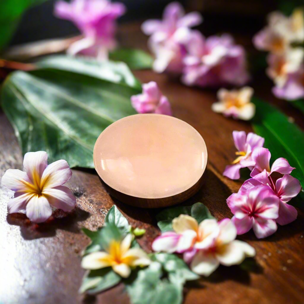 Soulwise Natural Rose Quartz Oval Cabochon – Polished Flat-Back Gemstone for Jewelry Making, Crystal Healing – 1 Piece.