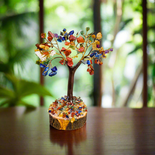 7 चक्र वृक्ष सजावट 100 मोती