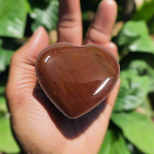 Red Jasper Heart Shape Crystal