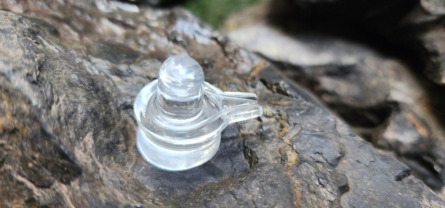 Clear Quartz Shivalingam