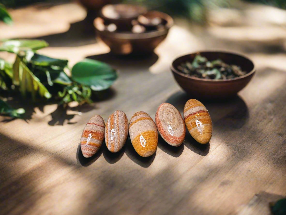 Enchanting Krystals Original Narmadeshwar Shivlingam Natural Lingam Stone Found from Narmada River | Sacred Idol for Puja, Meditation & Spiritual Energy.