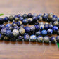 Soulwise Natural Lapis Lazuli Jaap Mala 108+1 Beads (8mm) | Handcrafted Prayer Beads for Meditation, Mantra Chanting, Yoga, Healing & Chakra Balancing