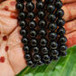 Soulwise Black Agate Mala Beads 108 – (Handmade Gemstone Japa Mala for Men & Women).