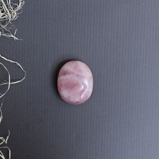 Rose Quartz Healing crystal Palm Stone