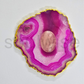 Soulwise Natural Rose Quartz Oval Cabochon – Polished Flat-Back Gemstone for Jewelry Making, Crystal Healing – 1 Piece.