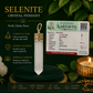 Selenite Pencil Pendant – Natural Healing Crystal Necklace for Energy Cleansing, Spiritual Protection & Chakra Balancing