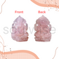 Soulwise Rose Quartz Ganesha 13cm Tall, Healing Crystal for Love, Compassion, Abundance and Positivity, Housewarming Gift Decor