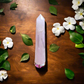 Soulwise AuraGuardian Rose Quartz Energy Wand – 100-150g for Healing, Aura Cleansing & Chakra Activation