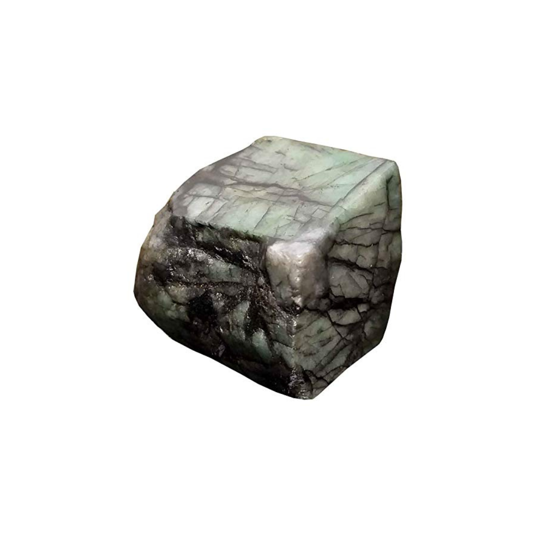 Emerald Raw Natural Stone – Unpolished Precious Crystal for Love, Abundance & Wisdom | Heart Chakra Healing Stone (50g)