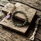 Pyrite Bracelet with Vajra charm Energy Protection, Wealth & Spiritual Healing