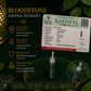 Bloodstone Pencil Pendant – Natural Healing Crystal Necklace for Strength, Courage, Grounding & Positive Energy