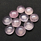 Soulwise Natural Rose Quartz Round Cabochon – Polished Circle Gemstone for Jewelry Making, Crystal Healing, Crafts – Flat Back – 1 Piece