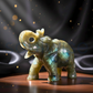 Labradorite Healing Crystal Elephant Decor – Hand-Carved Natural Gemstone Figurine | Good Luck, Protection & Prosperity | Spiritual Home & Office Decor