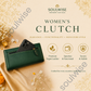 Women’s Clutch with Zibu Prosperity Symbol – Premium Vegan Leather Wallet for Abundance, Success & Elegant Everyday Carry