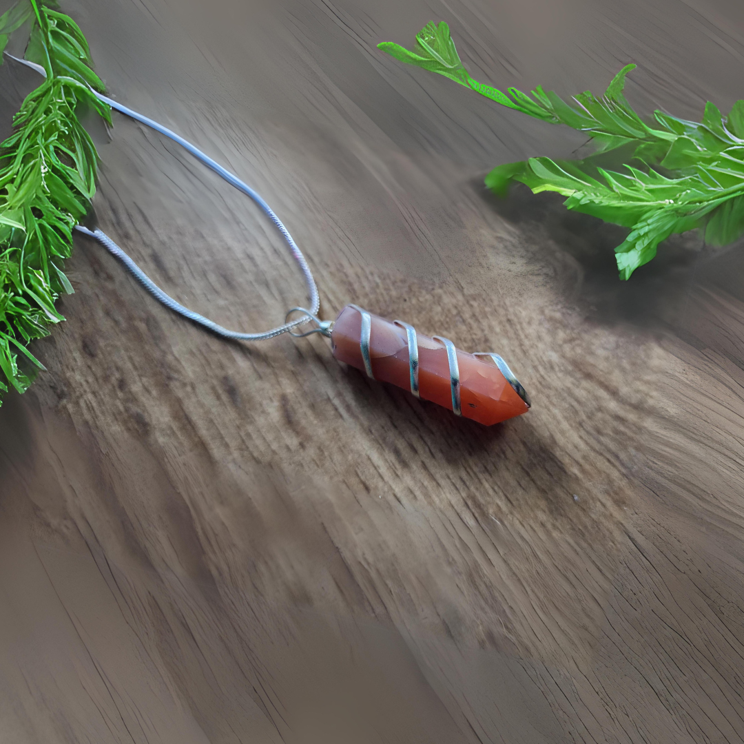 Carnelian Spiral Pendent