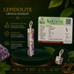 Lepidolite Pencil Pendant – Natural Healing Crystal Necklace for Emotional Balance, Peace, Spiritual Growth & Positive Energy