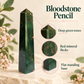 Natural Bloodstone Crystal Pencil – Healing Gemstone Point for Courage, Strength, Protection, Grounding, Confidence, Reiki, Meditation, Root Chakra Balancing & Positive Energy