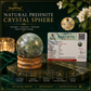 Prehnite Crystal Sphere (60–65mm) with Stand – Natural Healing Crystal Ball for Meditation, Reiki, Chakra Balancing & Home Décor