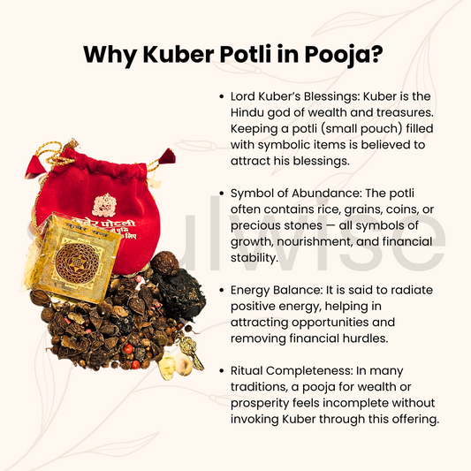 Diwali Pooja Combo Set | Kuber Potli & Vyapar Vridhi Yantra Combo | Energized Pooja Items for Wealth, Prosperity & Business Growth | Vastu Items for Home & Office