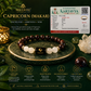 Capricorn (Makar Rashi) Zodiac Bracelet – Natural Garnet & Clear Quartz Crystal Bracelet for Success, Confidence & Clarity