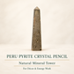 Natural Peru Pyrite Crystal Pencil – Imported Golden Healing Gemstone Point for Wealth, Prosperity, Money Attraction, Confidence, Motivation, Reiki, Meditation & Positive Energy