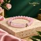 Natural Rose Quartz 8mm Beaded Bracelet with Center Charm – Pink Healing Crystal Bracelet for Love, Self-Love, Emotional Balance, Heart Chakra, Relationship Harmony & Positive Energy | Unisex Spiritual Jewelry