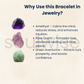 Soulwise Relationship Healing Crystal Bracelet: Amethyst, Rose Quartz & Green Aventurine for Harmony & Wellbeing , 8mm certified, unisex