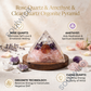 Rose Quartz Orgonite Pyramid – Crystal Energy Pyramid for Love, Harmony & Spiritual Décor