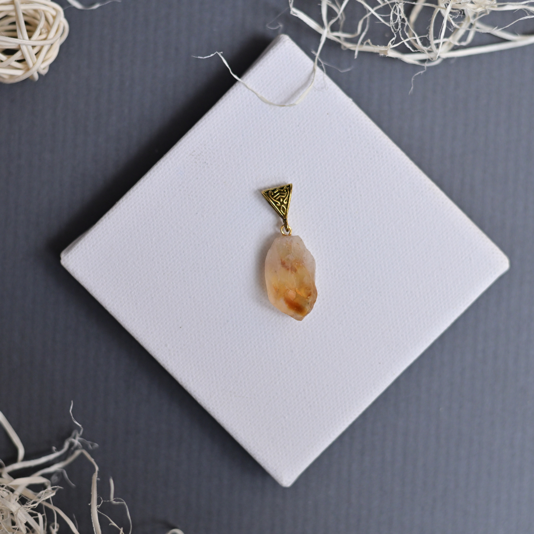 Raw Citrine pendant