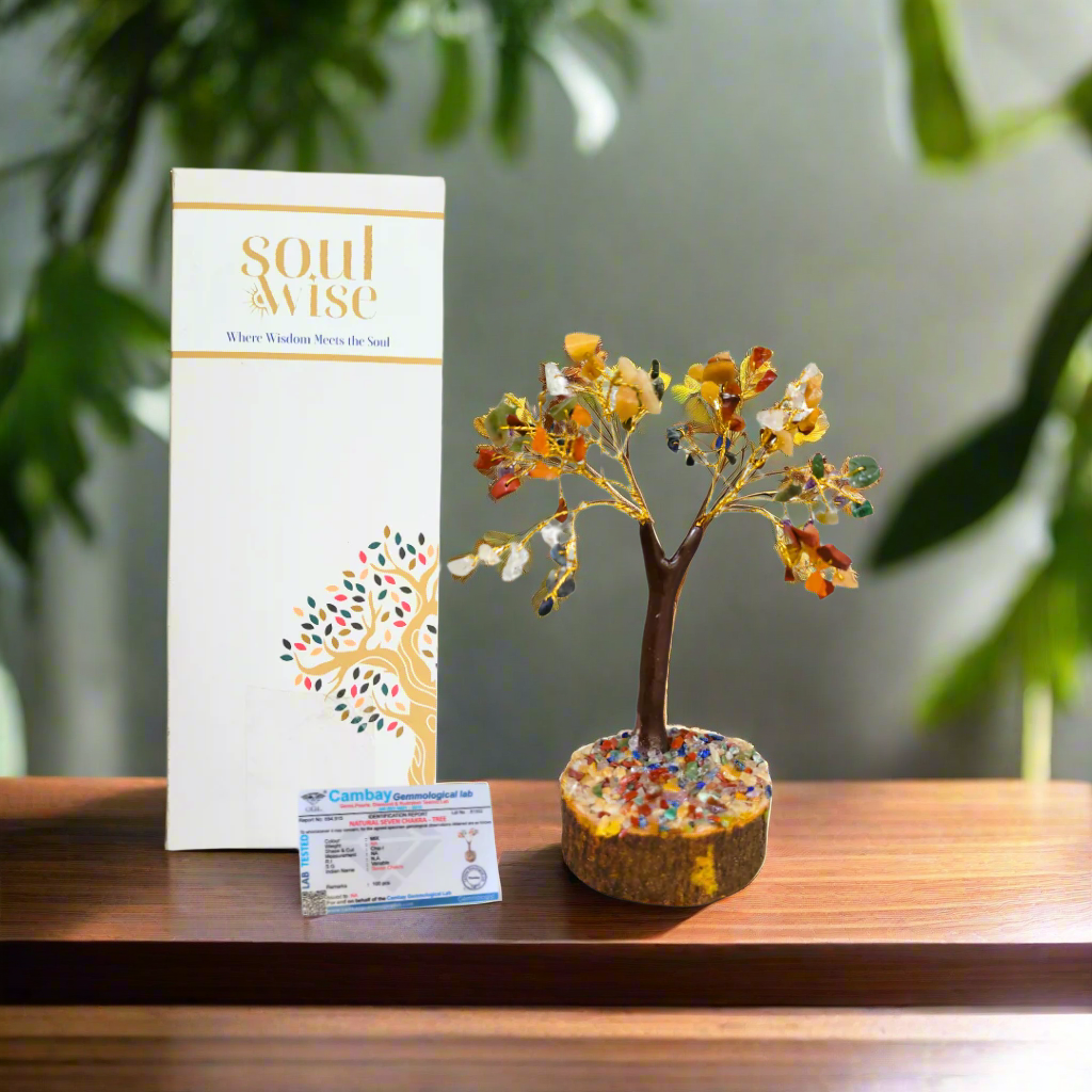 chakra money tree Seven Chakra Crystal Money Tree – 100 Beads Natural Gemstone Bonsai. – Soulwise