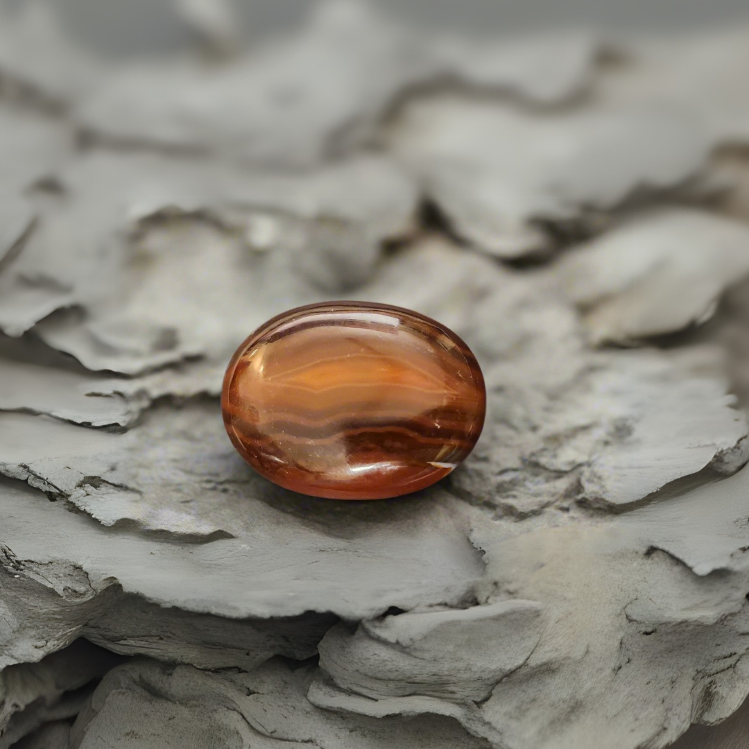 Natural Carnelian Palm stone