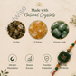 Money Magnet Rakhi with Zibu Symbol – Green Jade, Citrine & Pyrite Prosperity Rakhi for Abundance, Success & Positive Energy