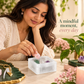 Selenite Square Charging Bowl – Crystal Holder for Gemstone Jewellery, Tumbled Stones & Spiritual Décor