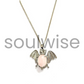 Soulwise Rose Quartz Crystal Bat symbol Pendant Necklace for Protection, Good Luck, healthy relationships and family growth, Unisex Gift