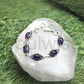 Amethyst Crystal Embedded Healing Bracelet – Natural Gemstone Energy Bracelet for Meditation, Stress Relief & Chakra Balancing