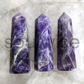 Amethyst Tower – AAA Grade "Natural crystal obelisk for chakra alignment, energy healing & spiritual clarity. Hand-carved from premium-grade amethyst."