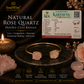 Double Cuff Raw Rose Quartz Bangle – Natural Healing Crystal Bracelet for Love, Emotional Healing, Self-Love & Heart Chakra Balance