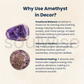 Soulwise Natural Amethyst Crystal Paperweight – Raw Stone for Desk Decor, Healing, Meditation, Office Gift & Positive Energy