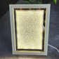 Soulwise Pyrite Crystal Art Framed with USB Light – Wealth & Prosperity Table and Wall Decor |