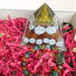 Soulwise Rakhi Gift for Brother Zibu Wealth Bracelet with Certified Pyrite, Green Aventurine & Citrine Crystals (8mm) + Laxmi Pyramid Combo.