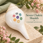 Seven Chakra Shankh – Chakra-Themed Decorative Conch for Home Mandir, Meditation Space & Spiritual Gifting