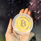 Bitcoin Symbol Selenite Crystal Charging Plate