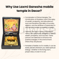 Shubh Diwali Combo – Laxmi Ganesh Pocket Temple + Natural Agate Shubh Labh Door Sticker | Auspicious Gift for Home Entrance & Puja