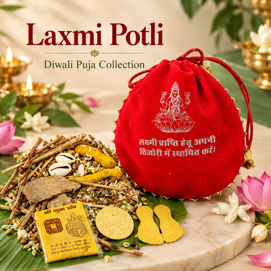 Laxmi Potli – Lakshmi Devotional Pouch for Home Puja, Dhanteras, Diwali & Auspicious Gifting