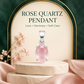 Natural Rose Quartz Gemstone Pendant – Oval-Cut Pink Crystal Jewellery